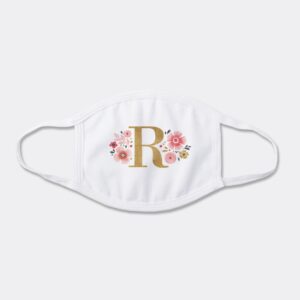 Personalized Floral Face Mask